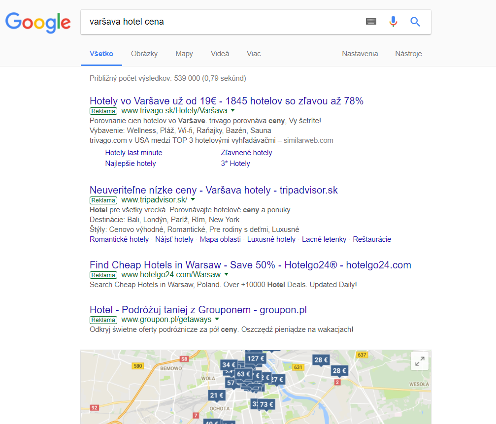 varšava hotel cena_výsledky vyhľadávania_ako-vytvorit-adwords-kampan_tomasstolc.sk
